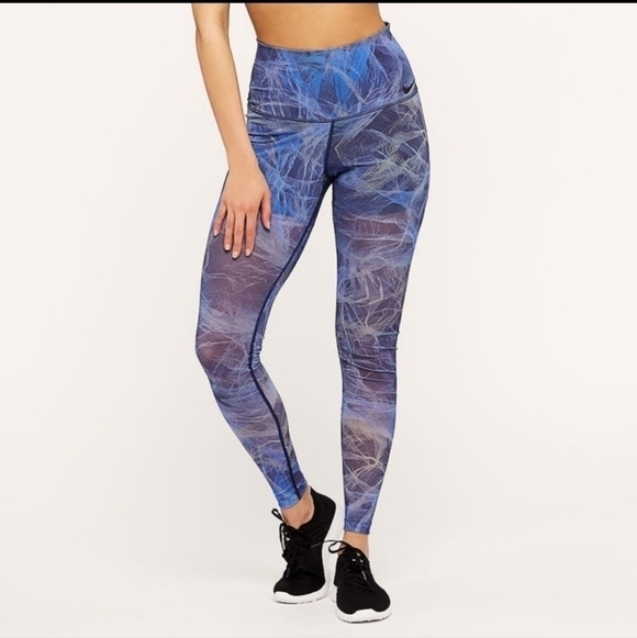 NIKE Power Training Dri-Fit Leggings, Mesh Over Shorts, Size Large - Picture 2 of 12